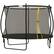 Front. Soozier - 10ft Trampoline Outdoor,Recreational Trampoline with Net Enclosure, Curved Poles and Safety Spring Cover for Kid Adults - Black.