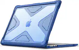 Fintie - Rugged Case for MacBook Air 15 Inch A3448 A3241 A3114 A2941 (2023 2024 2025 2026 Release) Heavy Duty Hard Shell Cover - Blue