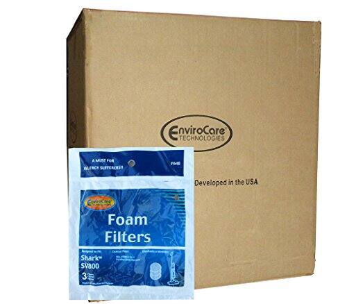 EnviroCare Technologies  
A MUST FOR ALLERGY SUFFERERS  
F648  
Developed in the USA  

Foam Filters  
Shark SV800  
3