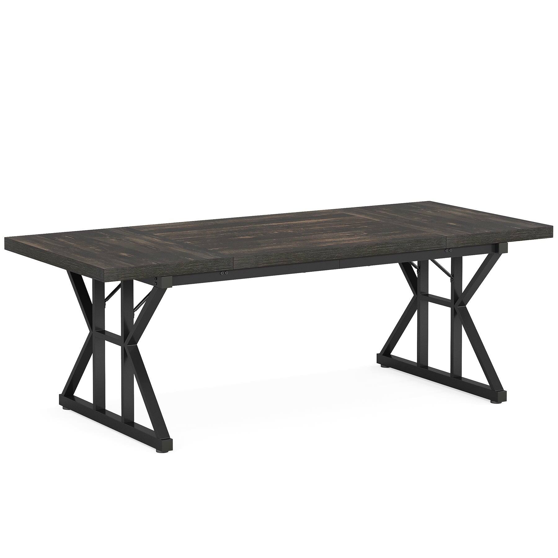 Alt View 5. Tribesigns - Office Executive Desk, For Computer Work and Writing in Home Offices and Everyday Organization - Black.