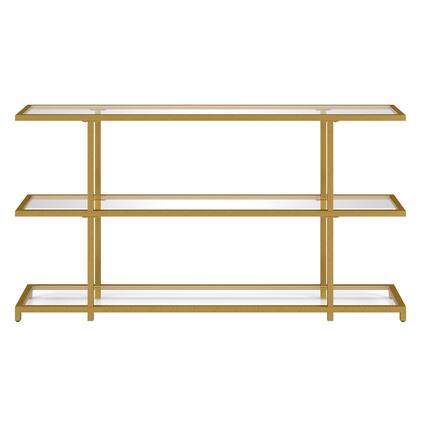 Front. Camden&Wells - Greenwich Console Table - Silver.