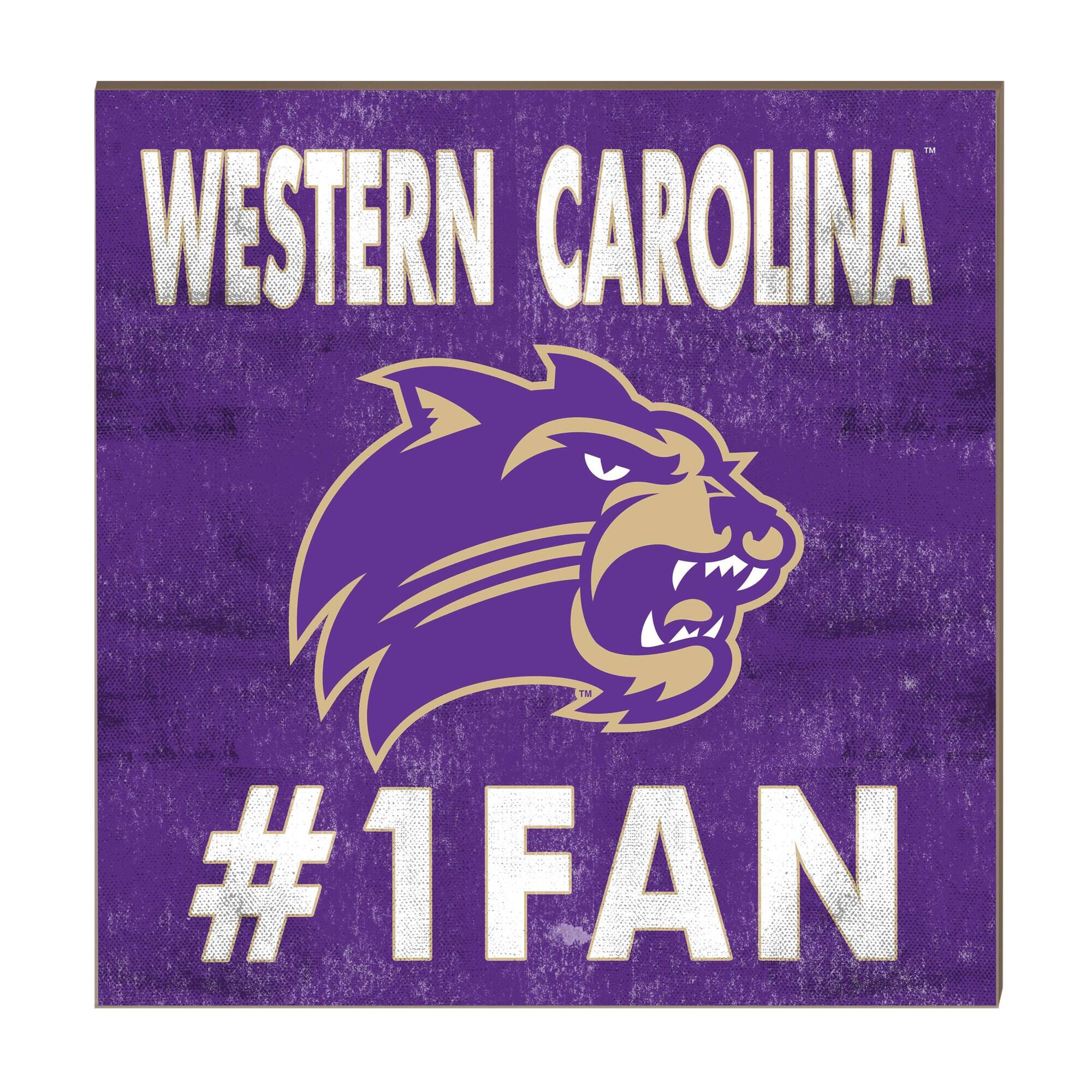 Western Carolina Catamounts 10" x 10" #1 Fan Plaque