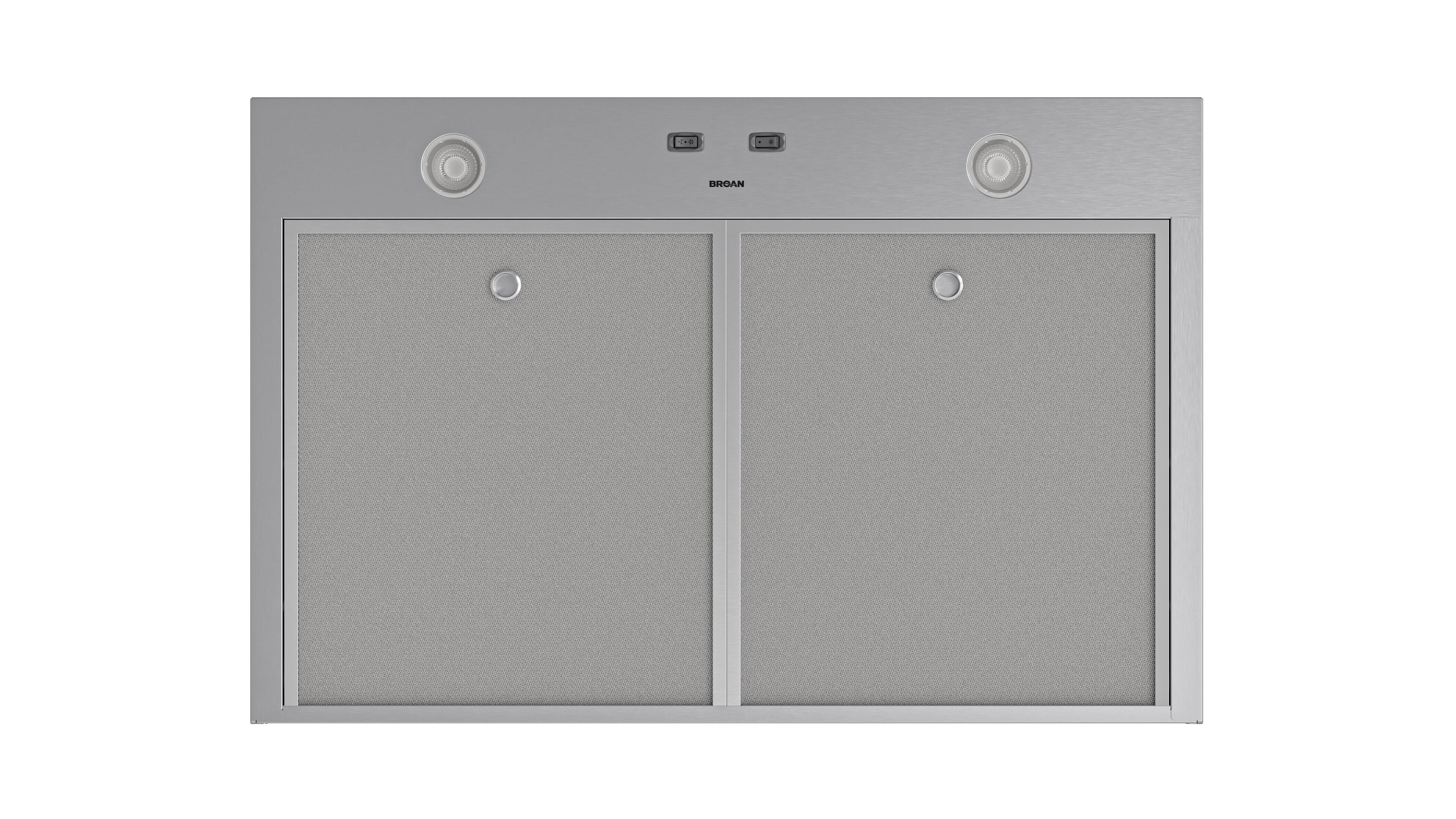 Alt View 4. Broan - Broan-NuTone 30-Inch Under Cabinet Range Hood, ENERGY STAR, 350 Max Blower CFM - Stainless Steel.