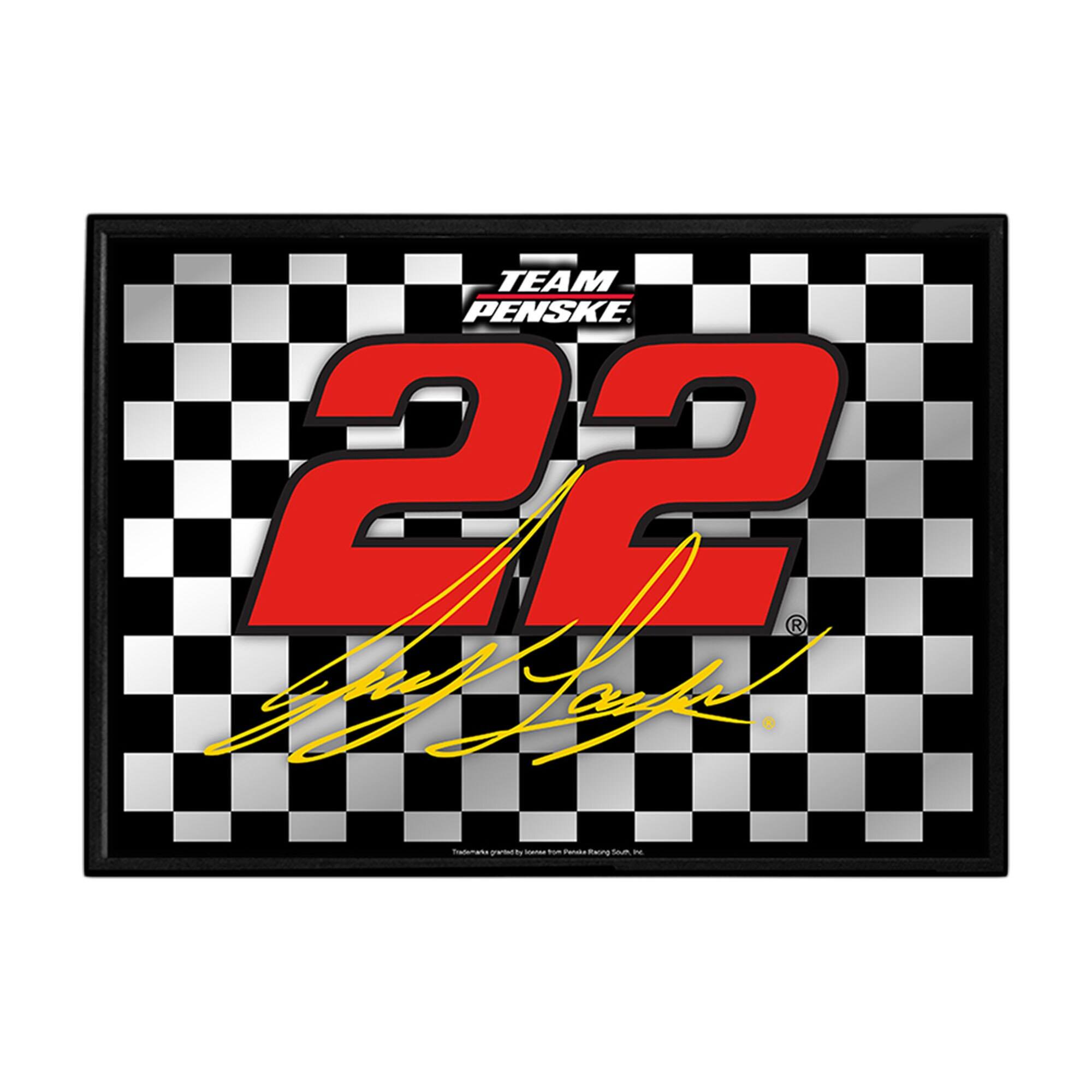 Joey Logano 19" x 27" Framed Mirrored Wall Sign