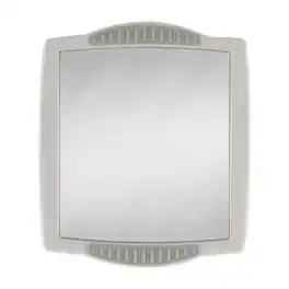 Zadro - Fogless Clip-On Shower Mirror with Suction Cup Wall Mount - Gray