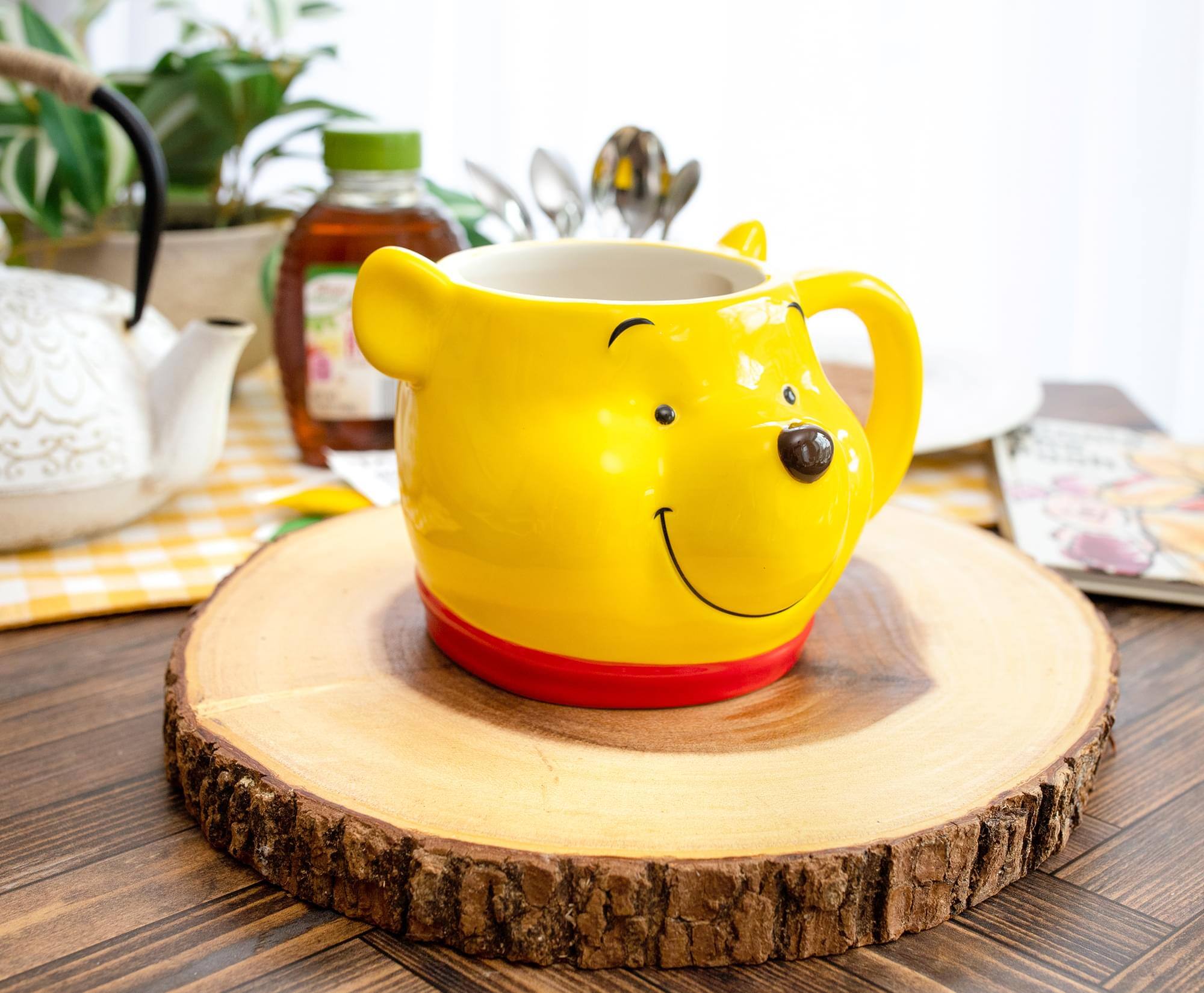 Alt View 4. Disney - Disney Winnie the Pooh 3D Sculpted Ceramic Mug | Holds 20 Ounces - Yellow.