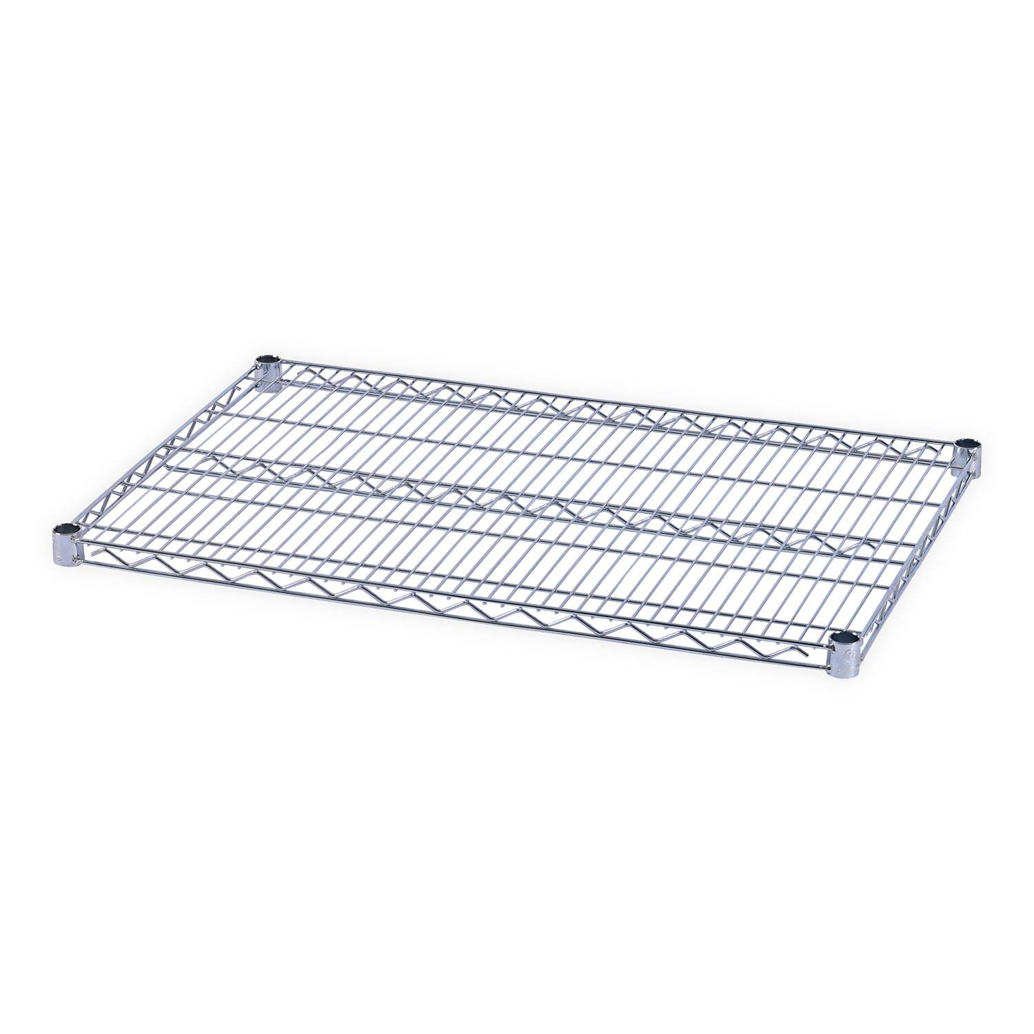 Front. Alera - Industrial Wire Shelving Extra Wire Shelves, 36w X 24d, Silver, 2 Shelves/carton - Silver.