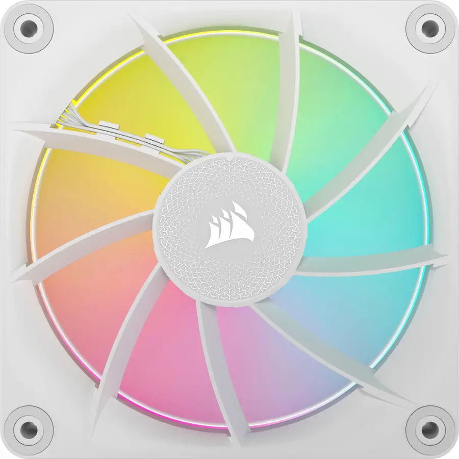 Alt View 18. CORSAIR - iCUE LINK LX120 RGB 120mm PWM Fan Expansion - White.