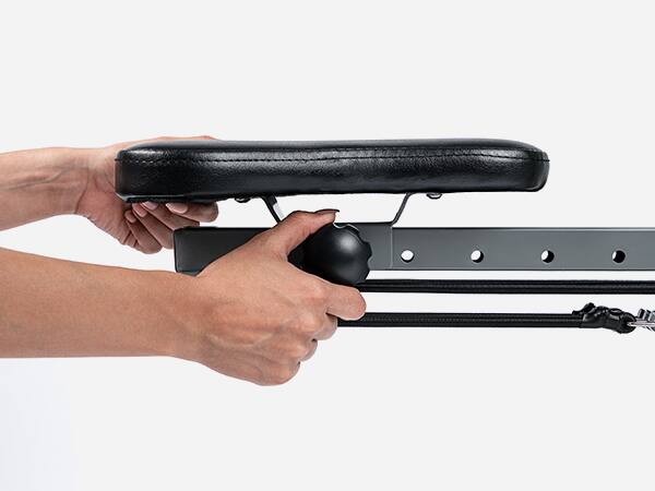 Alt View 5. Sunny Health & Fitness - Upright Row-N-Ride® Squat Assist Trainer Machine - Dark Gray.