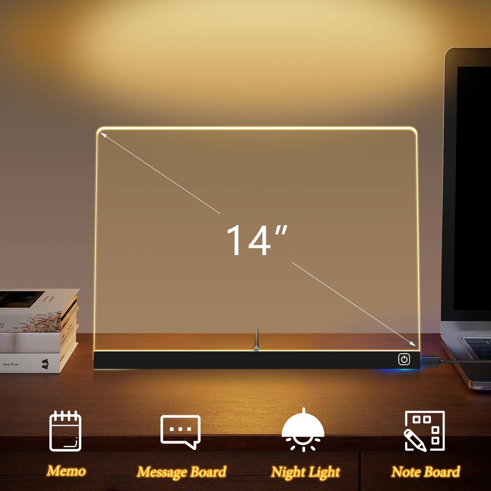 14" G - To RA

Memo Message Board Night Light Note Board