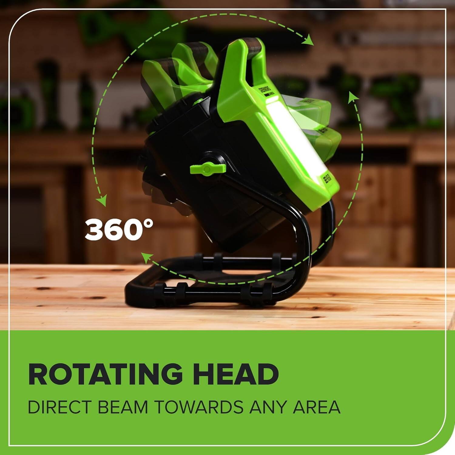EE 360 ROTATING HEAD DIRECT BEAM TOWARDS ANY AREA

360°

ROTATING HEAD
DIRECT BEAM TOWARDS ANY AREA