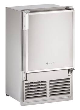 U-Line - 14" 23-Lb. Freestanding Ice Maker - Stainless Steel