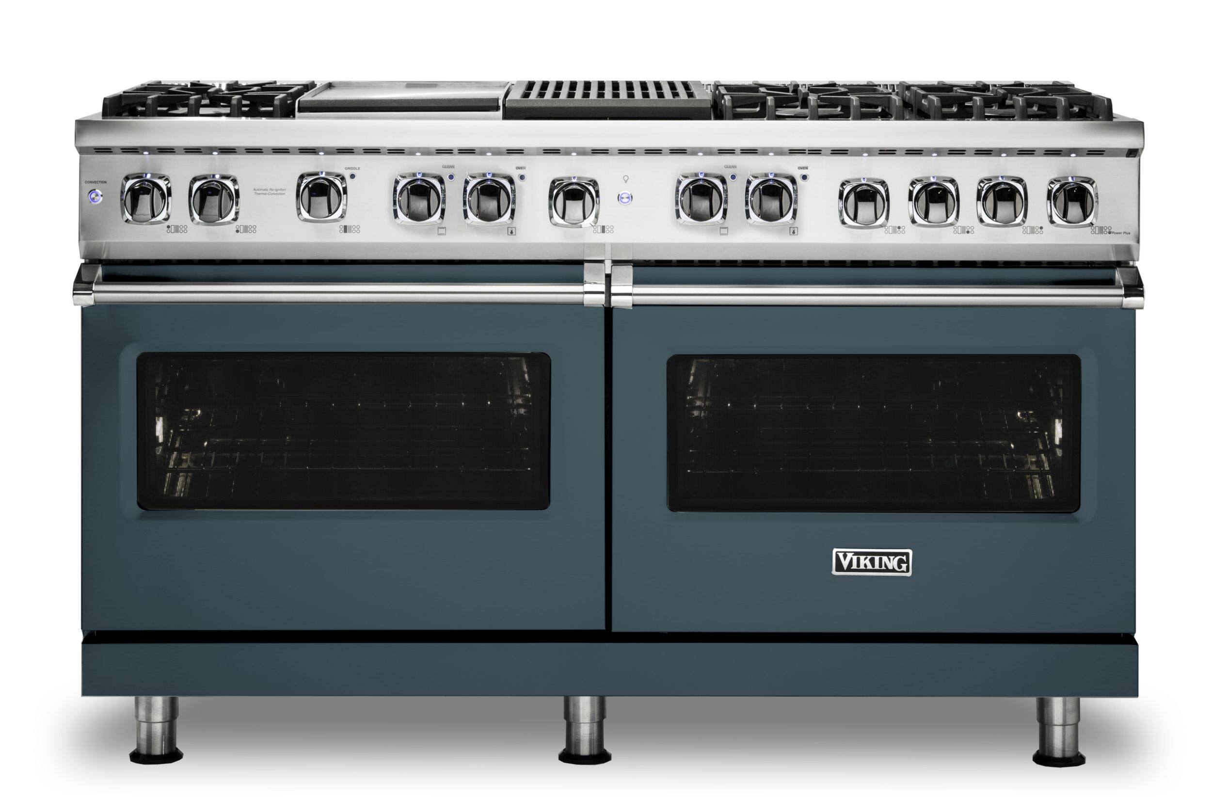 Viking - 5-Series Dual Fuel Self-Clean 60"W Sealed Burner Range - Squall