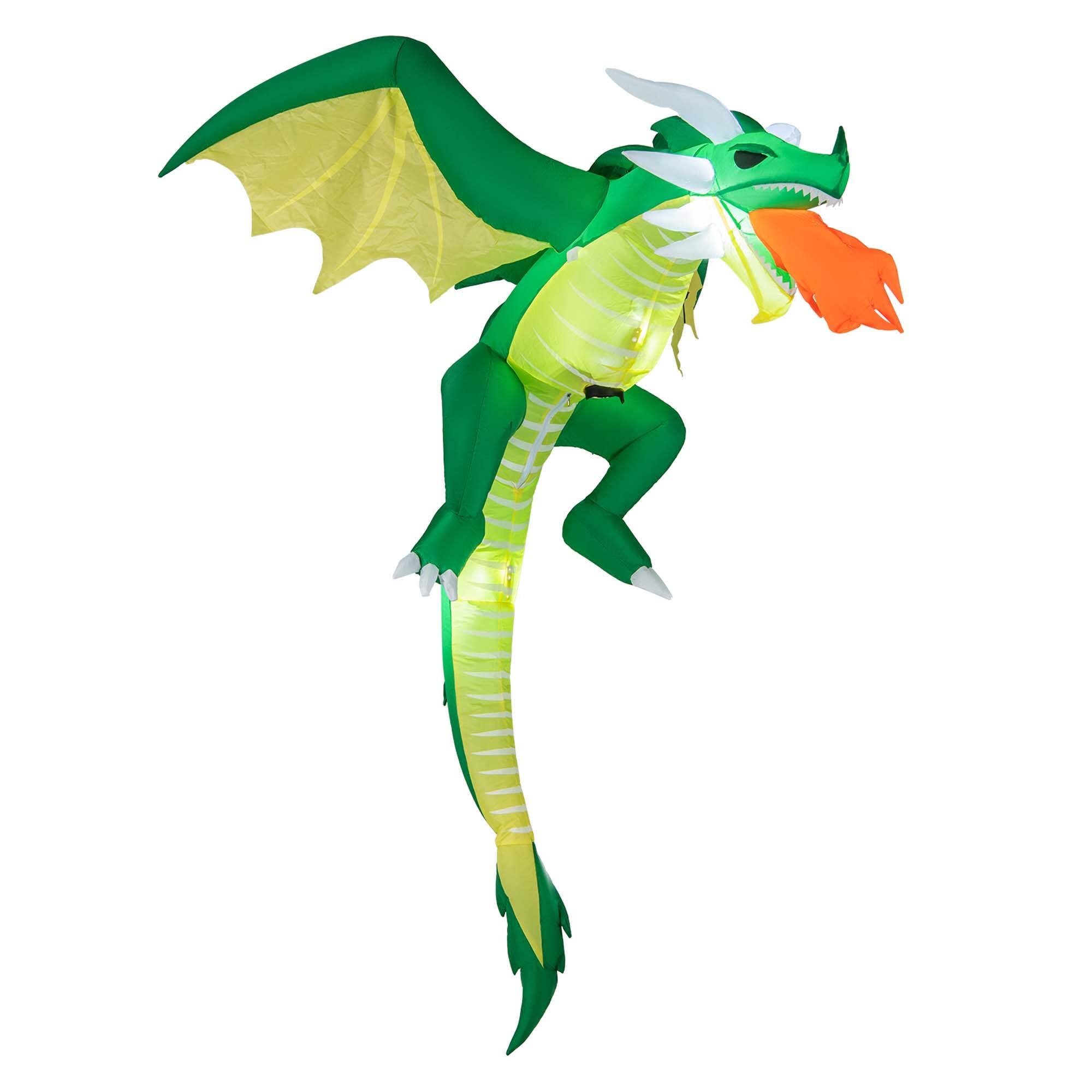 Costway - 5 FT Hanging Halloween Inflatable Fire-breathing Dragon Flying Decoration Yard - Multicolor price history on PriceWatchPro