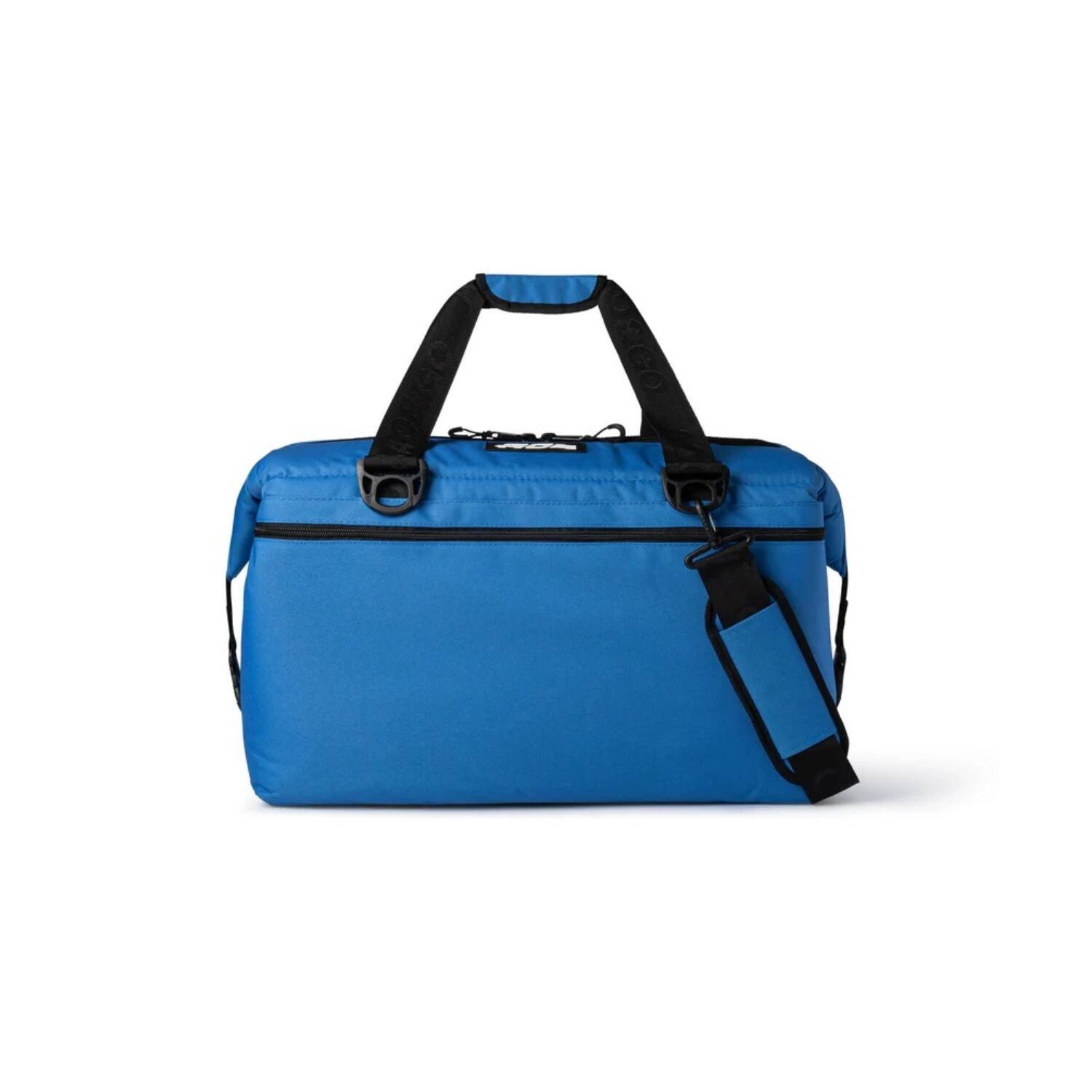 Angle. AO Coolers - AO Coolers Original Canvas Series 48-Pack Soft Cooler (Royal Blue) - Royal Blue.
