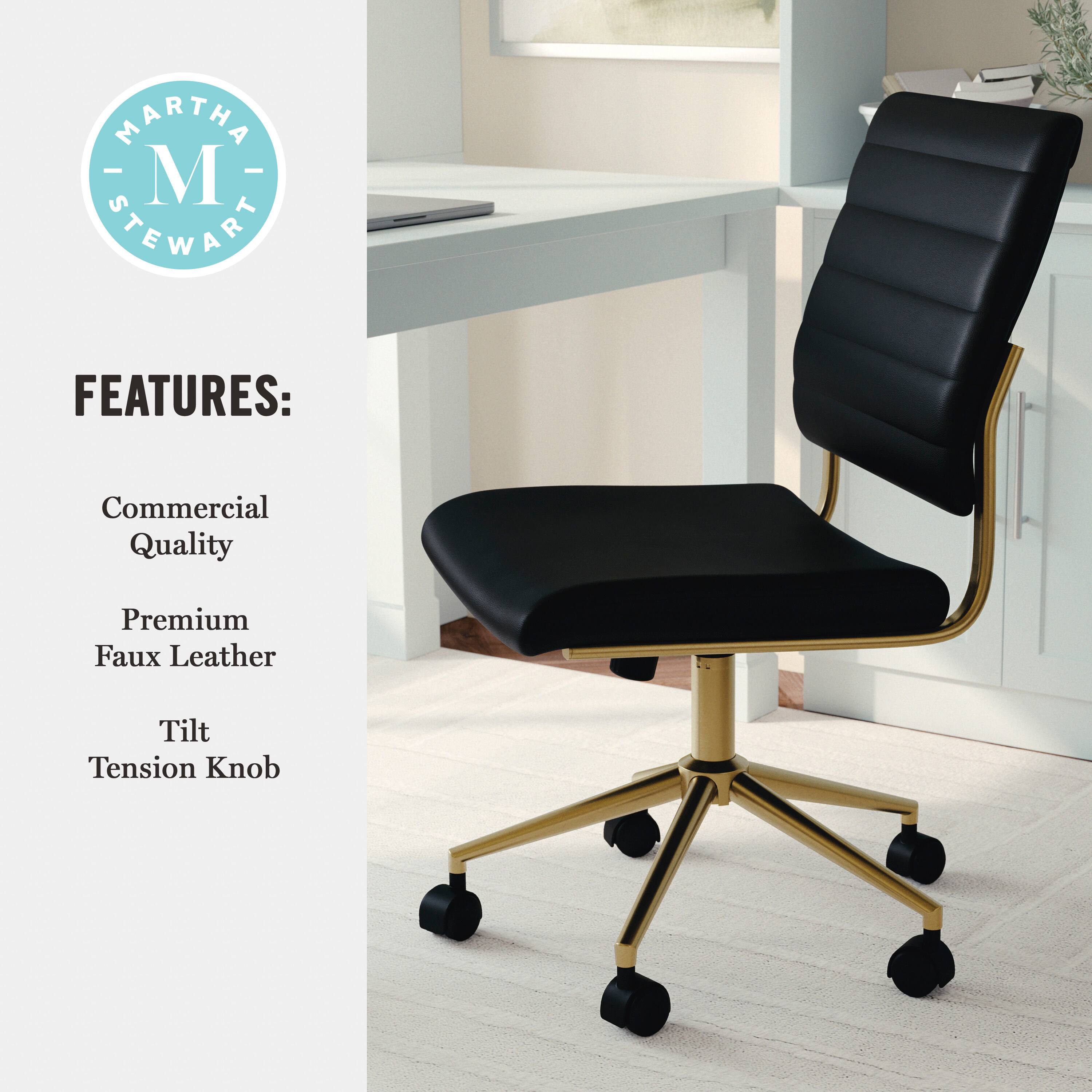 MARTHA STEWART FEATURES: Commercial Quality Premium Faux Leather Tilt Tension Knob