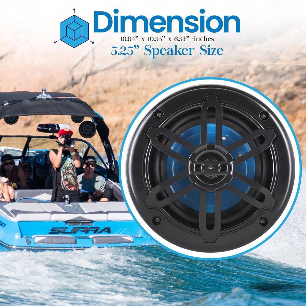 Dimension  
10.04" x 10.55" x 6.57" - inches  
5.25" Speaker Size  

SUIPRRA