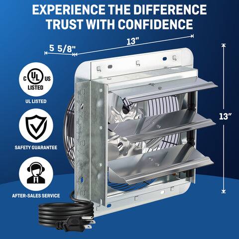 EXPERIENCE THE DIFFERENCE  
TRUST WITH CONFIDENCE  

13"  
5 5/8"  

UL LISTED  
C US LISTED  
SAFETY GUARANTEE  
AFTER-SALES SERVICE