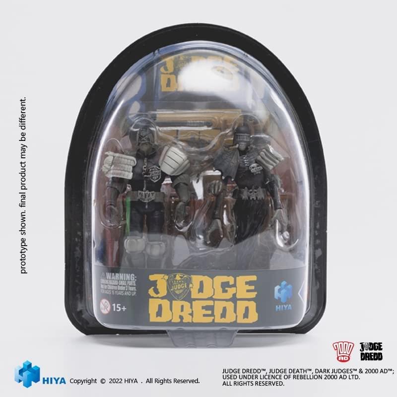 Different. Be may product final shown. Prototype J D WARNING: P YEARS AND lears J JUDGE DGE 15+ DREDD HIYA 9000 JUDGE J AD DREDD HIYA Copyright 2022 HIYA All Rights Reserved. JUDGE DREDD, JUDGE DEATH, DARK JUDGES & 2000 AD; USED UNDER LICENCE OF REBELLION 2000 AD LTD. ALL RIGHTS RESERVED.