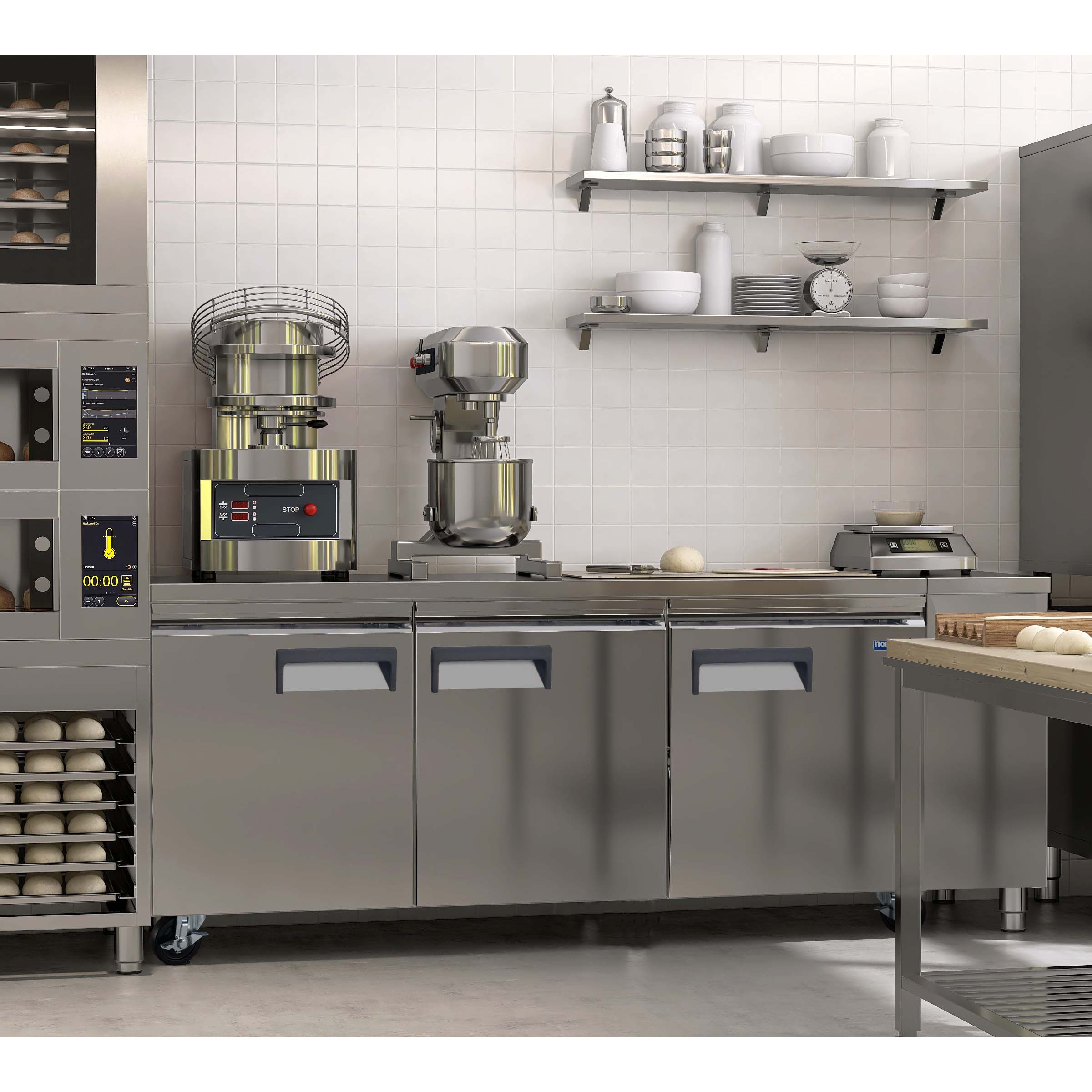 Alt View 6. Magic Chef - E-Series 71 in. 19 cu. ft. Undercounter Refrigerator in Stainless Steel - Stainless Steel.