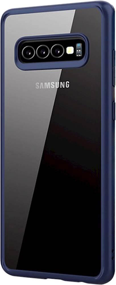 Front. SaharaCase - Crystal Series Case for Samsung Galaxy S10 - Clear Navy.