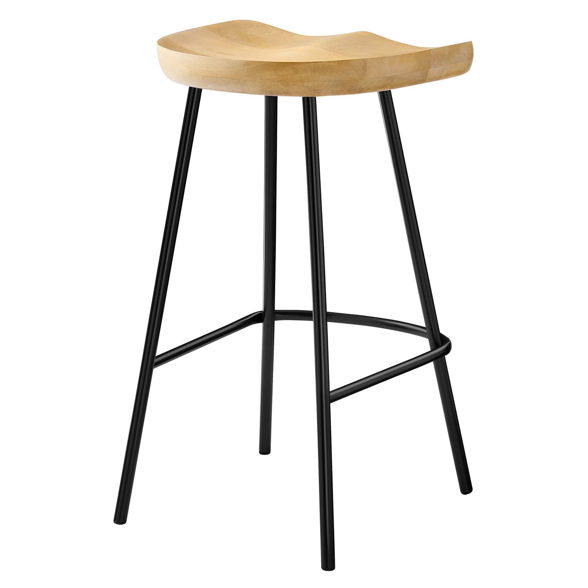 Alt View 2. Modway - Concord Backless Wood Counter Stools Set of 2 by Modway - 0.