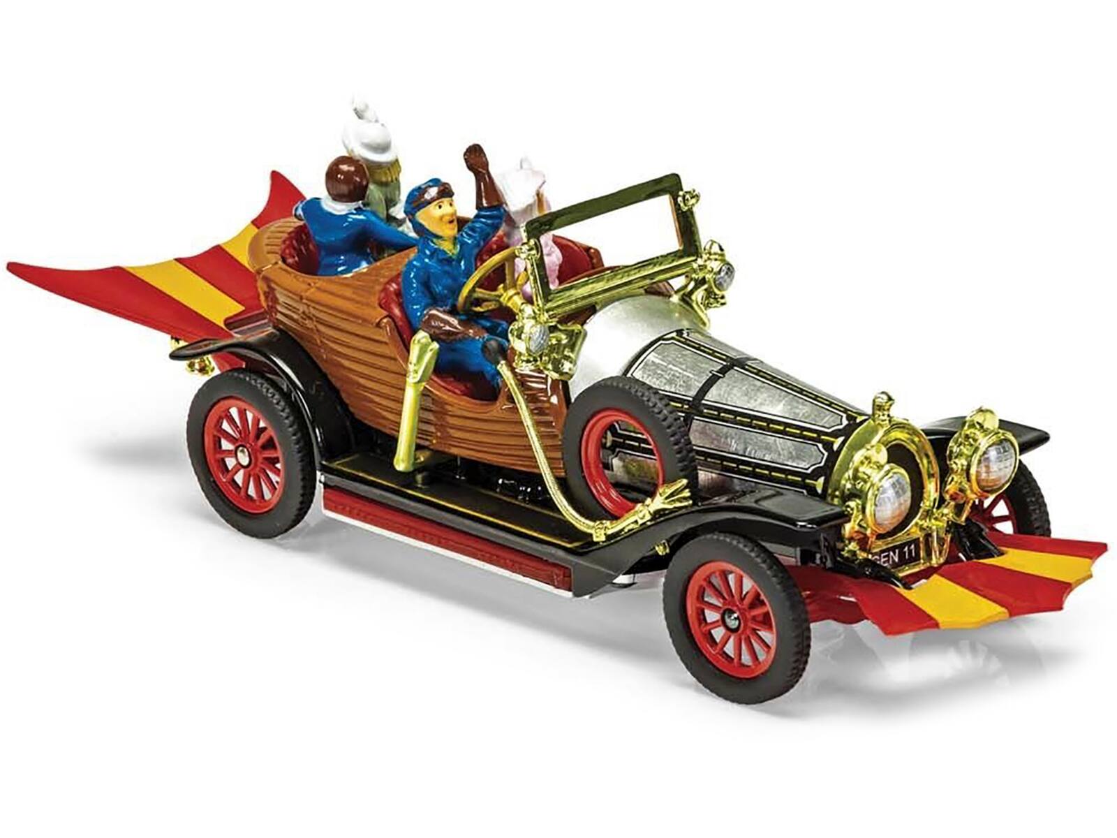 Alt View 3. Corgi - Chitty Chitty Bang Bang Car with 4 Sitting Figures "Chitty Chitty Bang Bang" (1968) Movie Diecast Model Car by Corgi.
