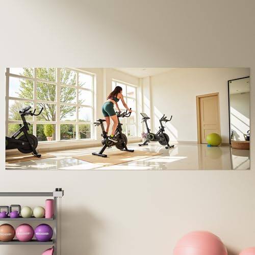 Frameless Gym Mirror-48"L x 30"W