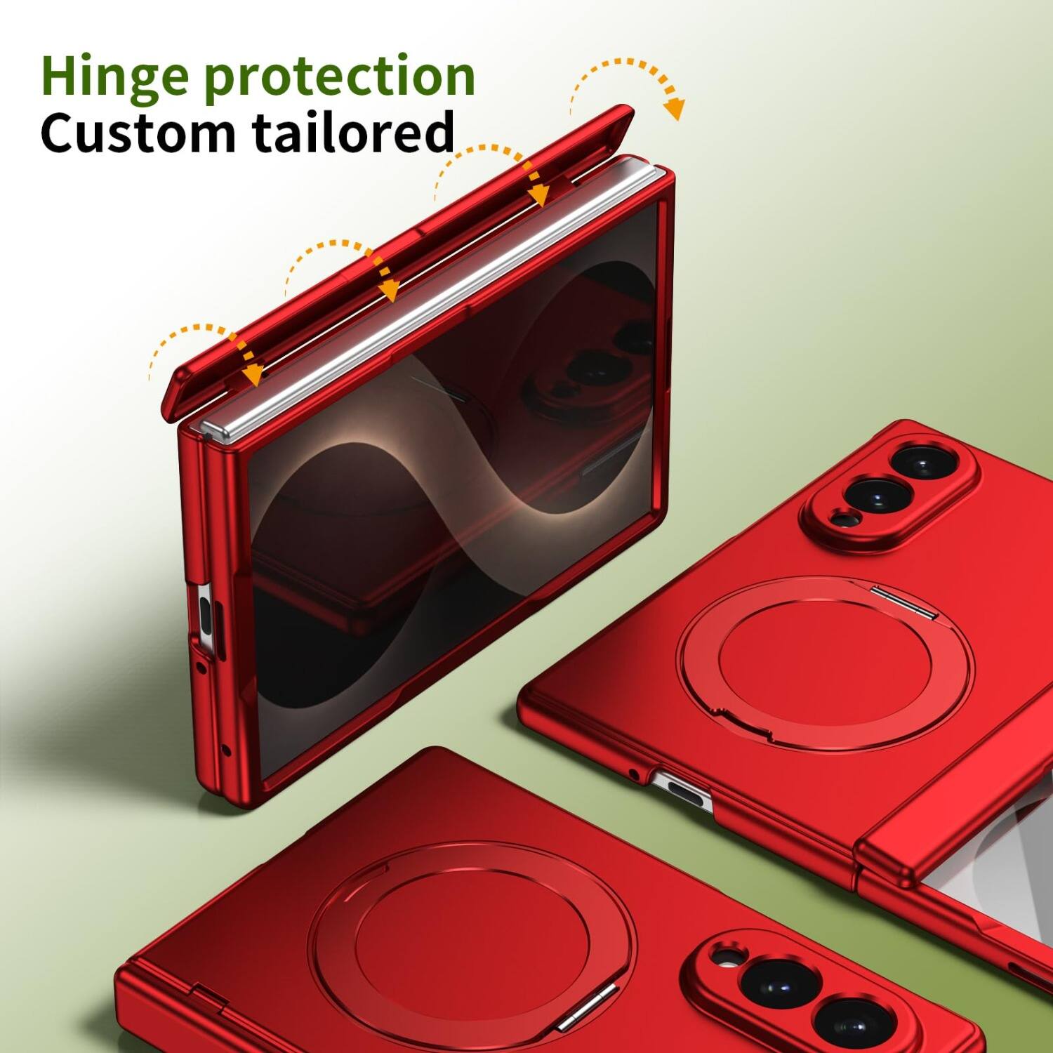 Hinge protection  
Custom tailored