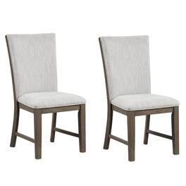 Manhattan Lane - Clema Side Dining Chair Set of 2 - Oak Brown, Gray
