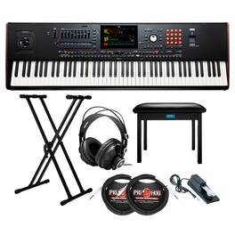 Korg - 76-Key Pa5X Professional Arranger with Adjustable Stand and Bench Bundle