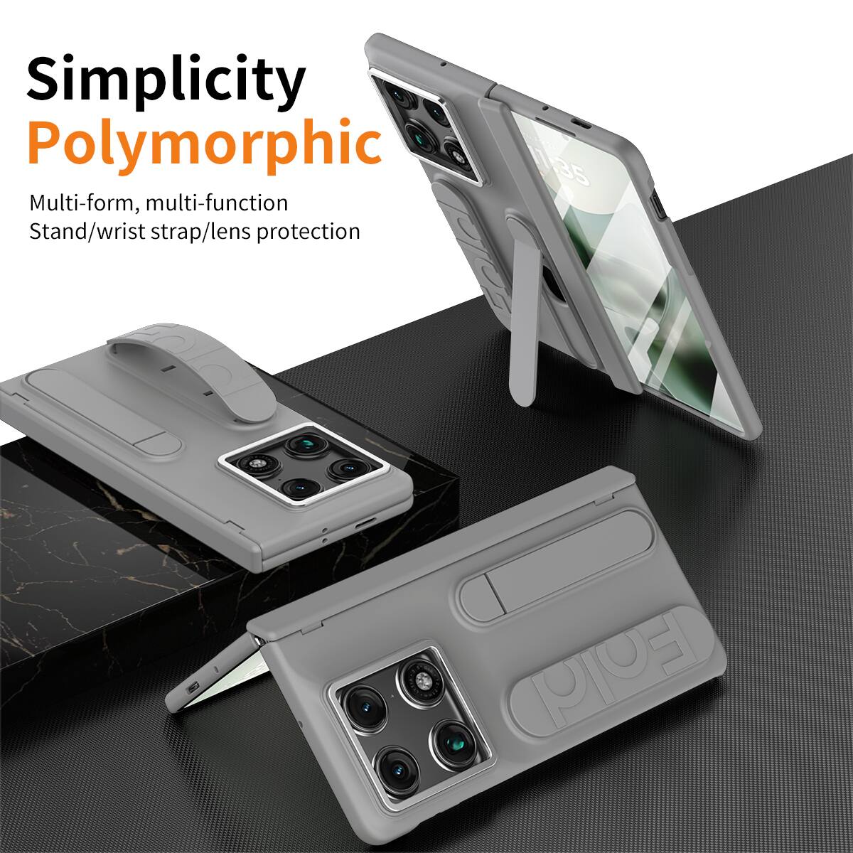 Simplicity Polymorphic 1135 Multi-form, multi-function Stand/wrist strap/lens protection