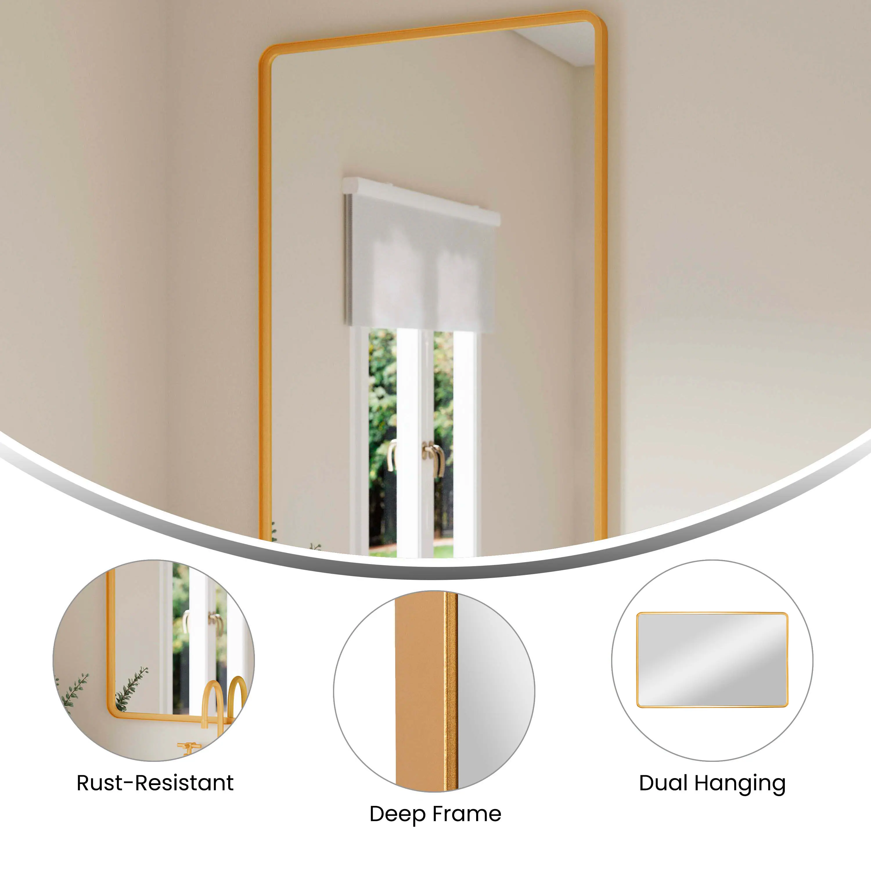 Rust-Resistant Deep Frame Dual Hanging
