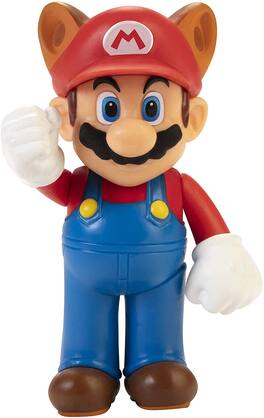 Jakks Pacific - Super Mario World of Nintendo 2.5 Inch Figure | Raccoon Mario - Red