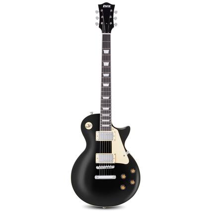 Front. Lyxpro - 39” SB Series Electric Guitar, Solid Body Guitar W/Tone Controls & 3-Way Pickup - Black.