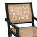 Alt View 32. Walker Edison - Boho Solid Wood Outdoor Accent Chair - Black Wash.