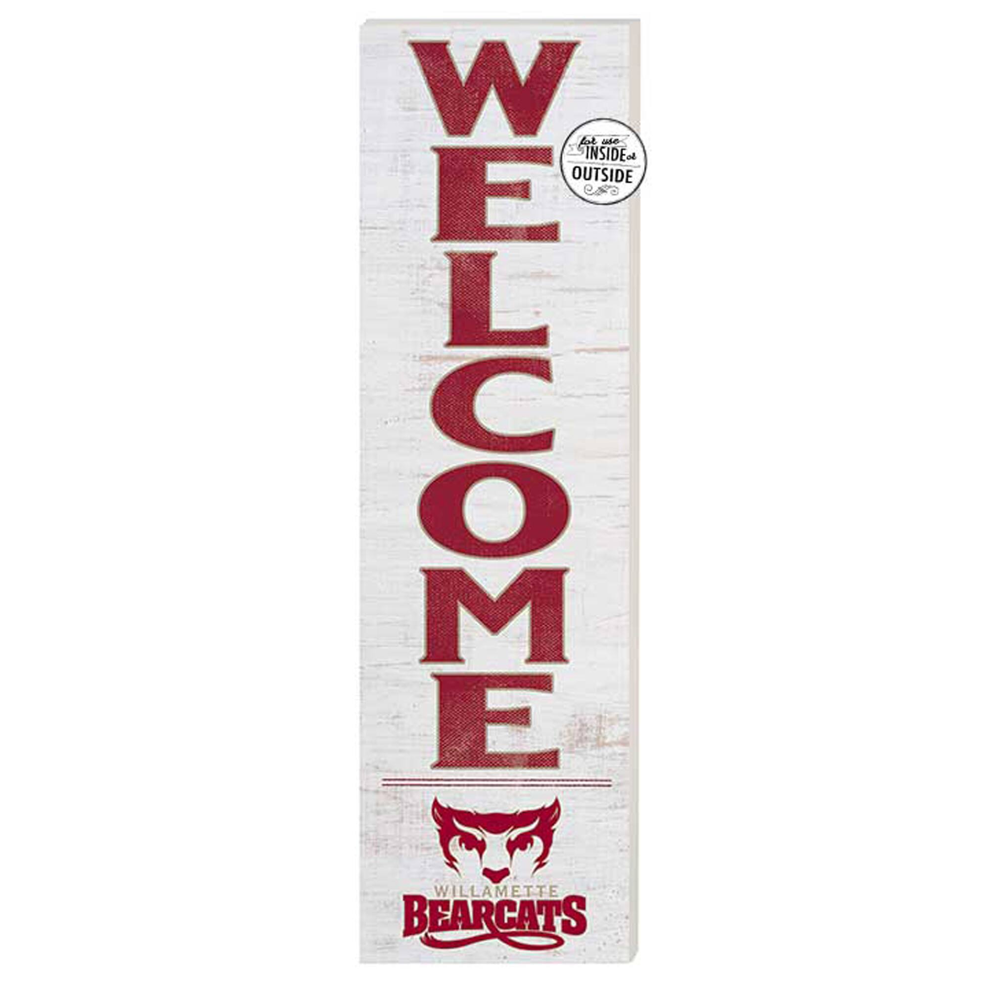 Willamette Bearcats 10'' x 35'' Indoor/Outdoor Welcome Sign