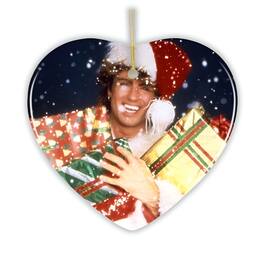 OrnamentallyYou - George Michael Christmas Ornament Heart Version - Multi-colored