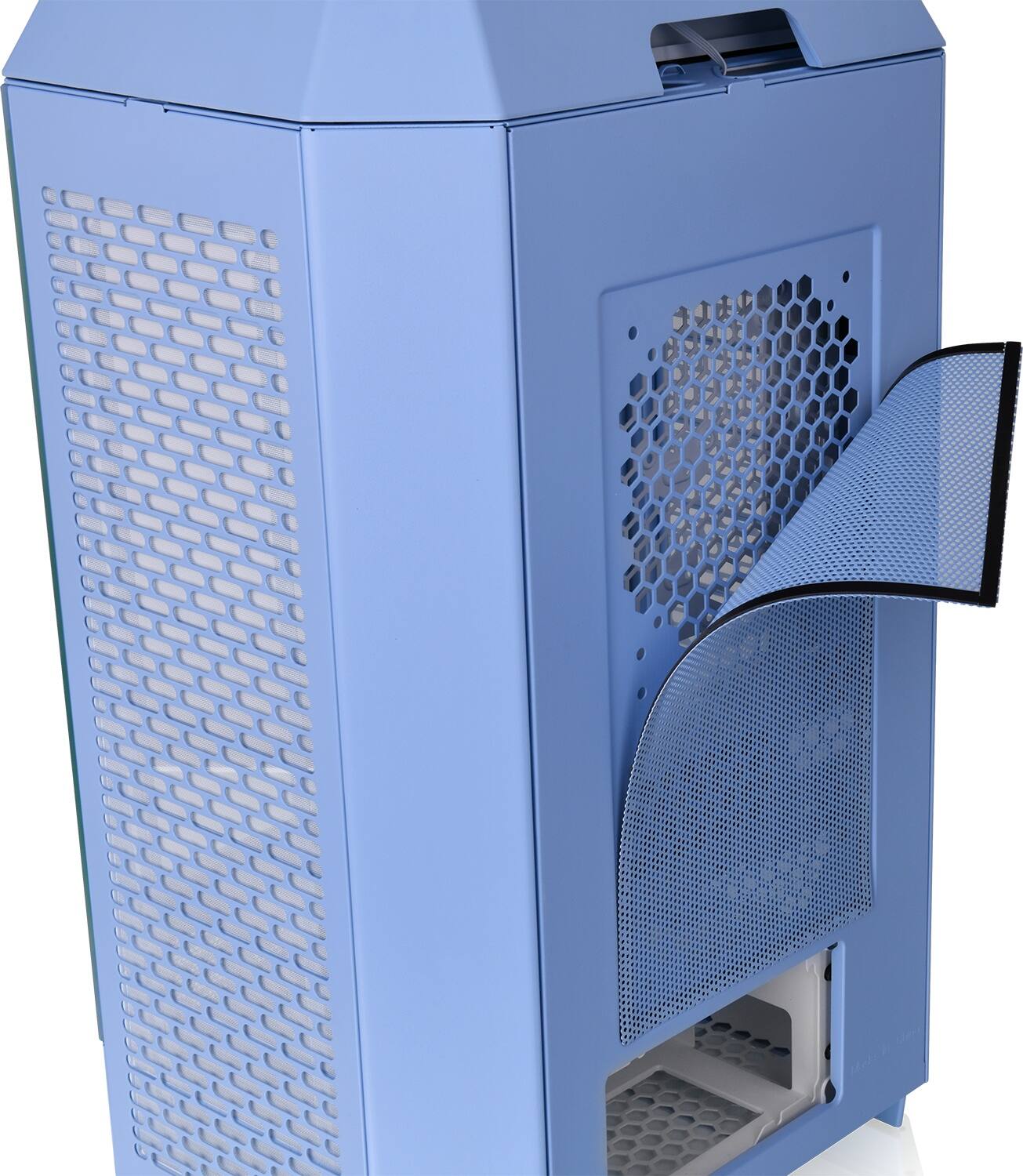 Alt View 30. Thermaltake - The Tower 300 Micro ATX PC Case - Hydrangea Blue.