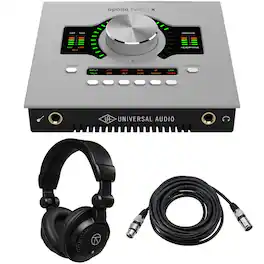Universal Audio - Apollo Twin X DUO Gen 2 Thunderbolt 3 Audio Interface, Bundle with TAPH100 Monitor Headphones and 25'