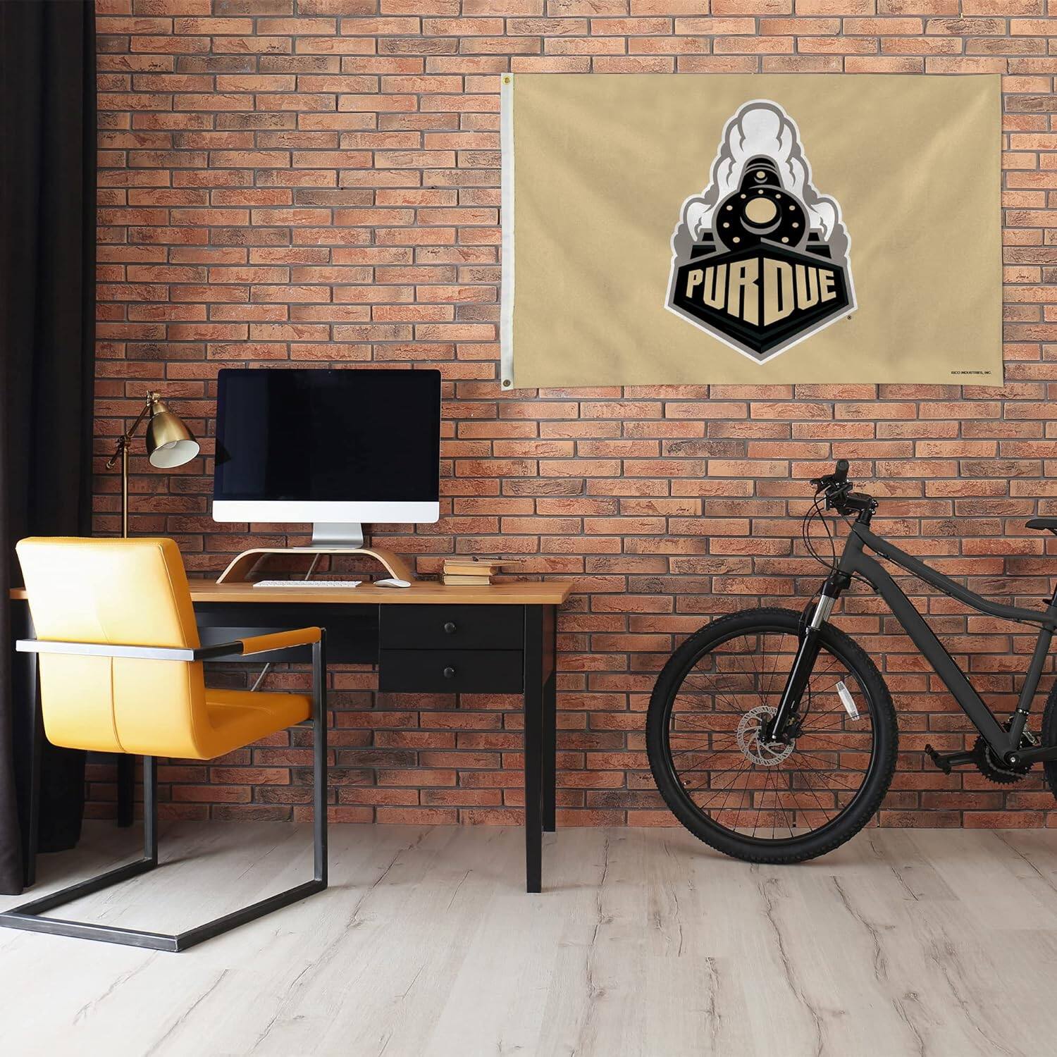 Alt View 2. Rico Industries - Purdue Boilermakers 3x5 Indoor Outdoor Banner Flag w/grommets for hanging - Multi.