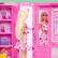 The text "STYLE N AO IBU" is not present in the image. The image features a doll with blonde hair, wearing a pink dress, and looking into a pink refrigerator.
