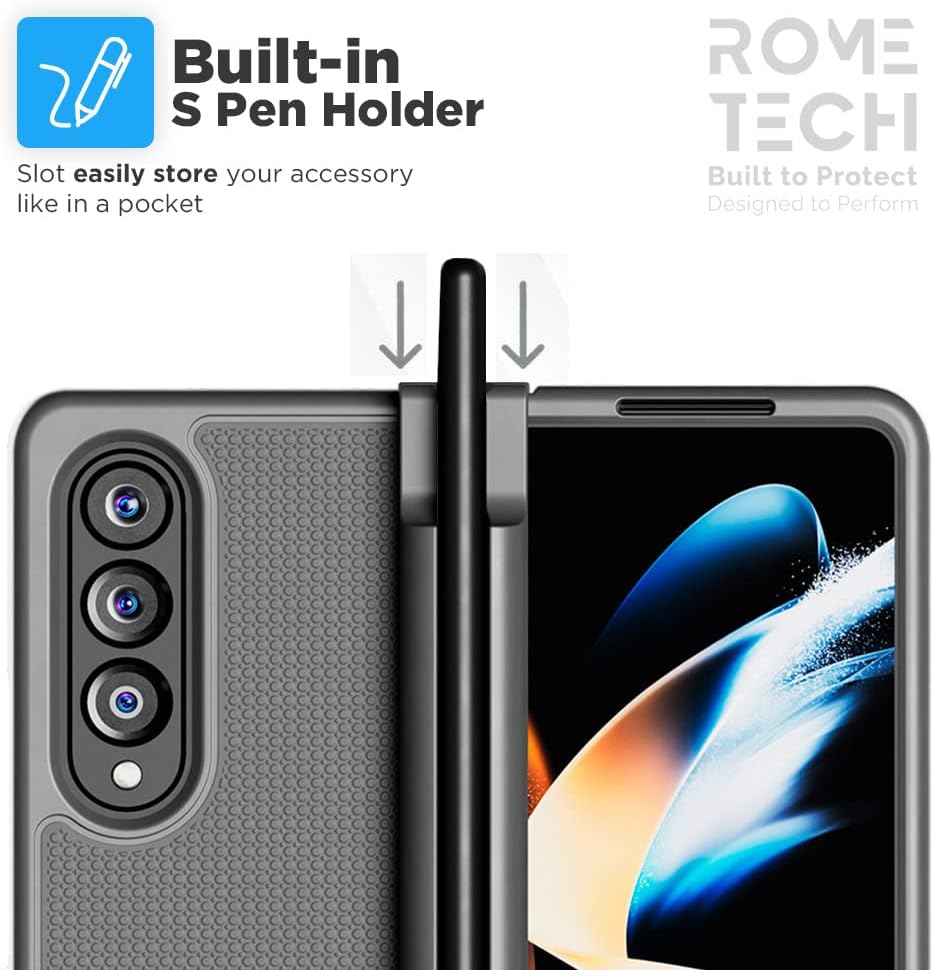 Built-in S Pen Holder  
Slot easily store your accessory like in a pocket  

ROME TECH  
Built to Protect  
Designed to Perform