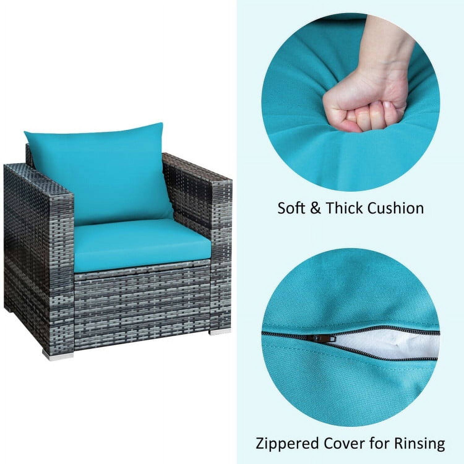 Soft & Thick Cushion  
Zippered Cover for Rinsing