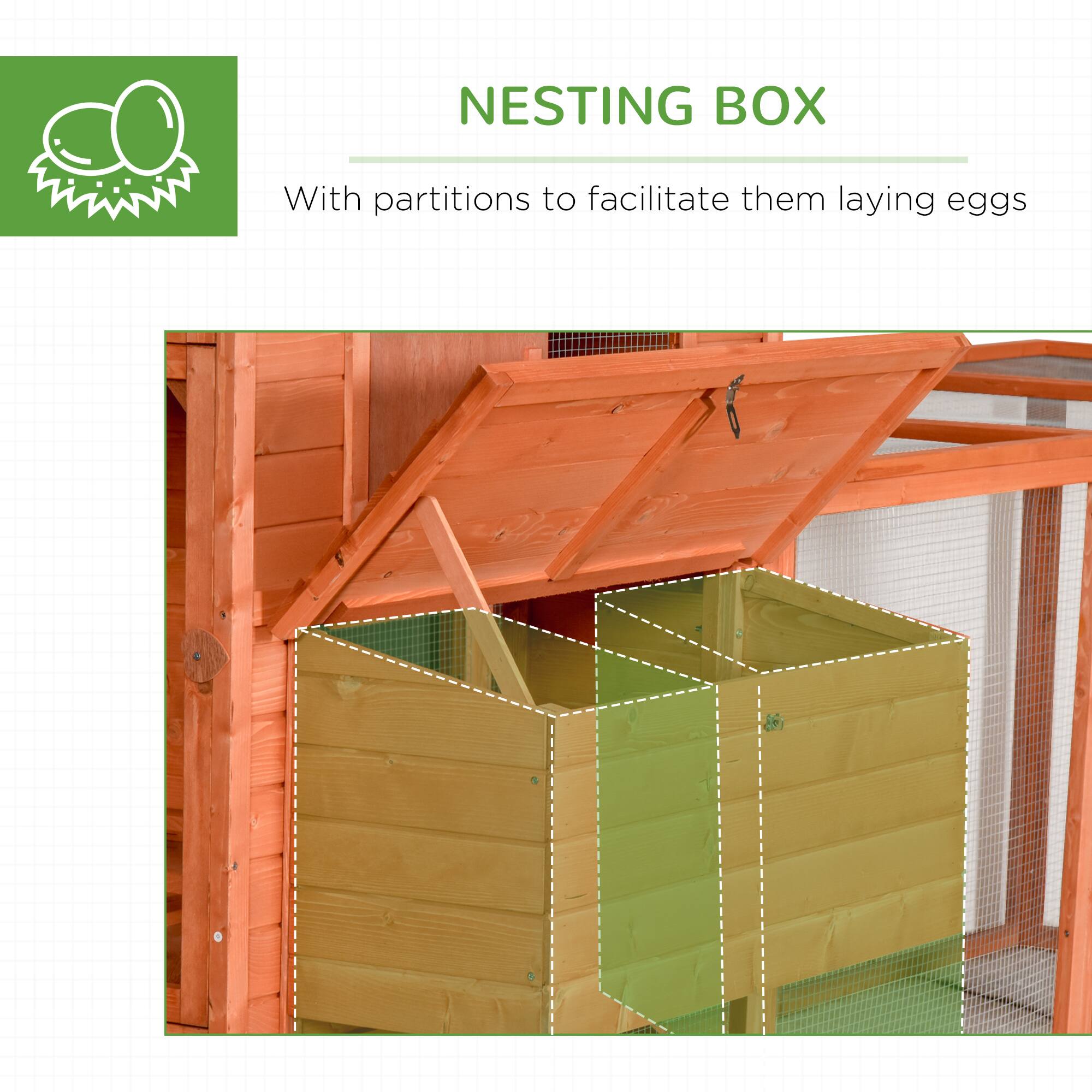 NESTING BOX

With partitions to facilitate them laying eggs