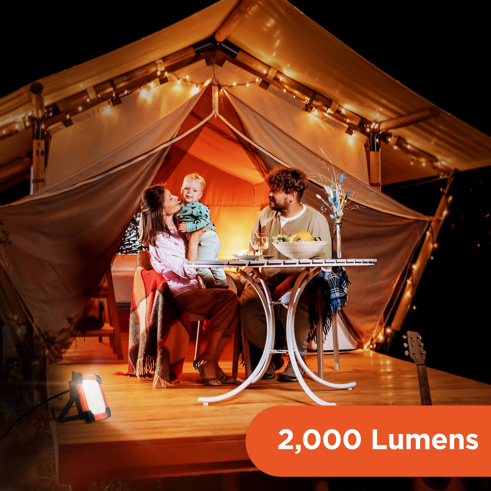 2,000 Lumens