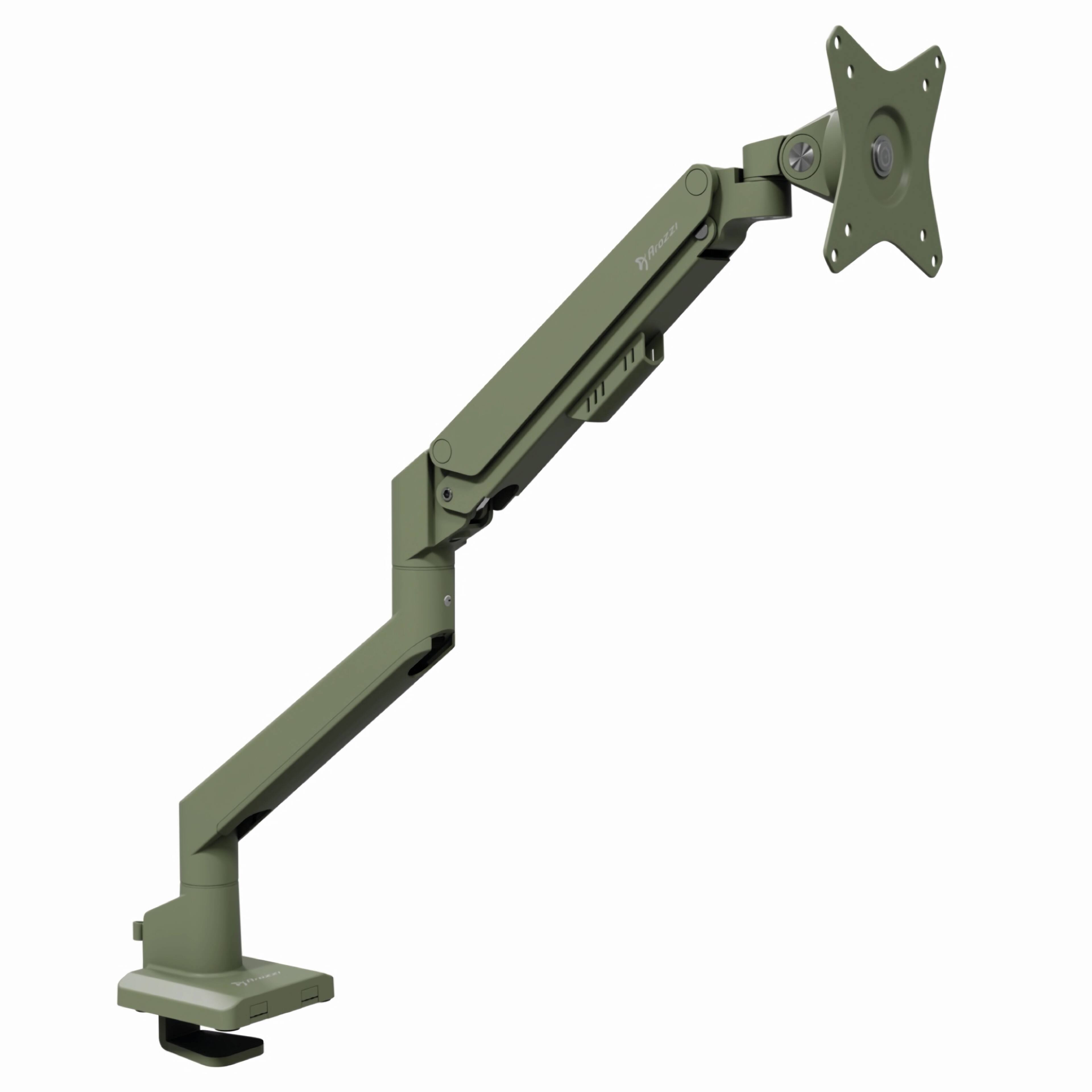 Arozzi Alzare Neo Gas Spring Single Monitor Arm – Tilt, Swivel