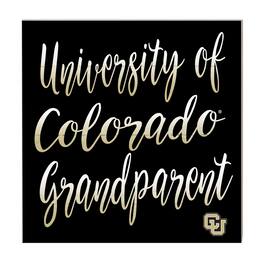 Jardine - Colorado Buffaloes 10'' x 10'' Grandparent Plaque - Black