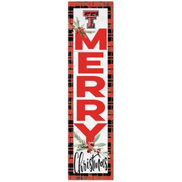 Jardine - Texas Tech Red Raiders 12'' x 48'' Outdoor Christmas Leaner - White