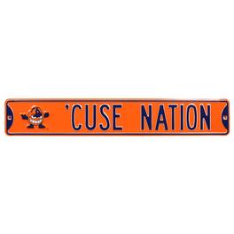 Authentic Street Signs - Syracuse Orange 6'' x 36'' Steel Street Sign - Multicolor